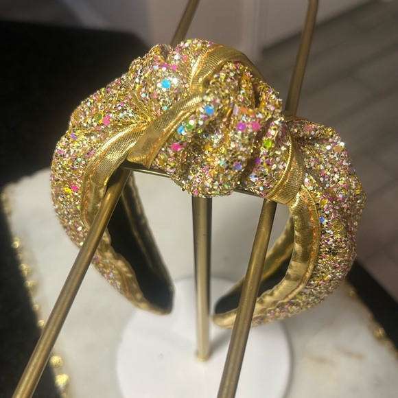 Gold Glitter Headband - Picture 3 of 3